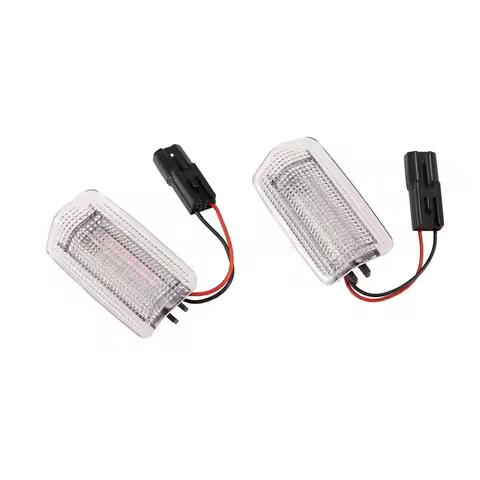 RR-2Pcs White Red Car Led Door Courtesy Light For Toyota Wish Prius Camry Alphard