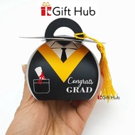 GRAD (20 pcs) Graduation Box Doorgift Door gift Goodies Tadika Uitm University school candy bag