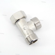 G1/2" 20mm 3 Way T Adapter Splitter stainless steel Diverter Valve for Bathroom Shower head Faucet W