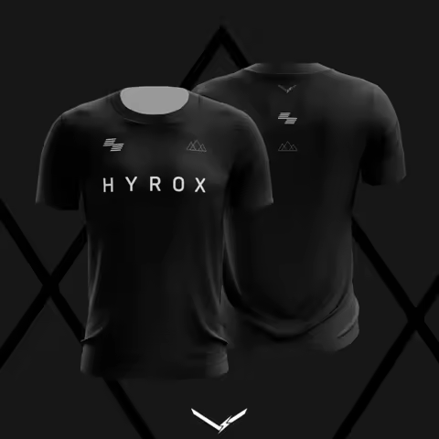 HYROX × Peak Training Club Performance T-Shirt Breathable Moisture Wicking Lightweight Workout Runni