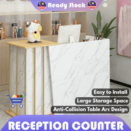 Cashier counter table Meja kaunter cashier desk shop reception drawer cash Receptionist front desk w