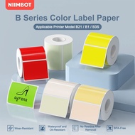 Niimbot B1 B21 B21Pro B3S B31 Colorful Label Sticker Waterproof Oil Proof No Residue Thermal Paper