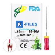 Dental Stainless Steel K-File 21mm/25mm/28mm/31mm Hand Use K Files Endodontic Instrument