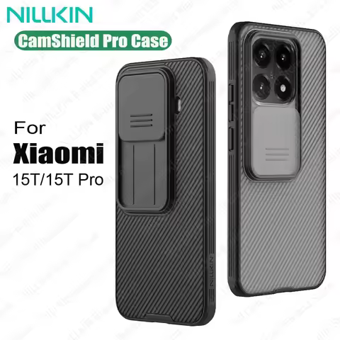 NILLKIN For Xiaomi 15T /15T Pro Case CamShield Pro Shockproof Non-Slip Privacy Protection Slide Came