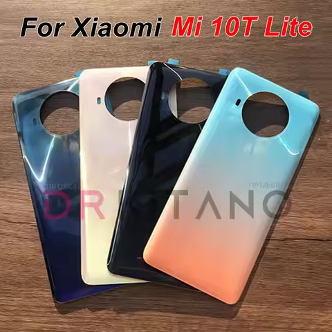 Transparent Clear For Xiaomi Mi 10T Lite 5G Back Battery Cover Glass Rear Housing Panel Replacement+