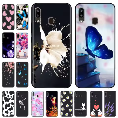 For Samsung Galaxy A20 Case A20s A20e Soft Black Silicone Cover Fundas For Samsung Galaxy A20 A20S A