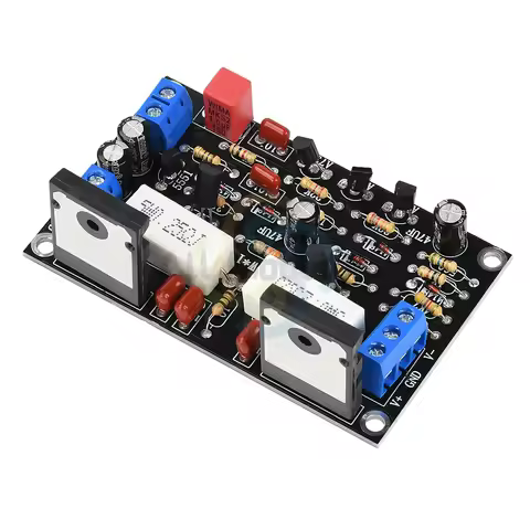 100W 2SC5200+2SA1943 Mono High Power Post Stage Amplifier Board DC 10V-45V HIFI Audio Amplifier Modu
