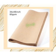 ►┅♨Kraft Paper Brown 36x48inch Bigger than Cartolina Size 80gsm 20sheets