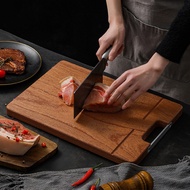 Solid Wood Cutting Board, Ebony Wood Double-Sided Chopping Board, Household Cutting Board, Fruit Boa