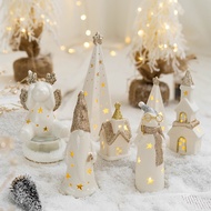 Gift Gift Decorations Decoration Christmas Ceramic Christmas Luminous Home Christmas Desktop Decoration Children