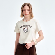 CACO-Mary Cat Fitted Short T ‧ Parent-Child Style-Female [L2DI011]