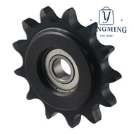 YANGYANG Chain Idler Sprocket, C45 Carbon Steel 13 Tooth Convex Idler Gear, Black Oxide  10mm Bore 1
