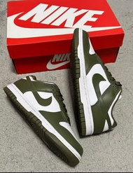 Nike Dunk Low medium olive 板鞋男女同款 白橄欖綠