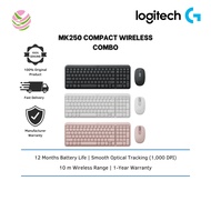 LOGITECH MK250 COMPACT WIRELESS COMBO - Black/ White/ Pink