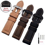 Aotelayer 20mm 22mm Quick Release Frosted Genuine Leather Strap Band For Amazfit Huawei Samsung Gear S3 S2 Frontier For Galaxy watch 3/4 Band Replacement Straps