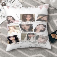 TWICE·Sweet ID Photo Collage Vibe Square Double-Sided Digital Print Pillowcase｜Skin-Friendly Texture