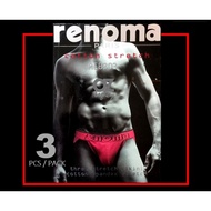 RENOMA COTTON STRETCH Three Stretch Men Bikini Cotton Spandex (REB303)