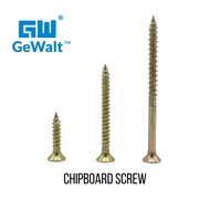【GW GeWalt】BULK 1000pcs Zinc Yellow Chipboard Screw |  Skru Kayu & Kabinet  | Wood Screw Fasteners (