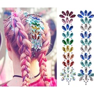 Rhinestone Hair Gems Tattoo, Festival BodyJewels Tattoo Sticker, Crystals Hair Gems Rainbow Bindi Bo