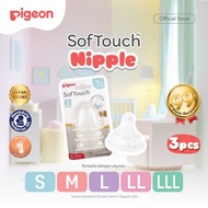 Pigeon Wide Neck Anti Colic Nipple Soft Touch Contents 3