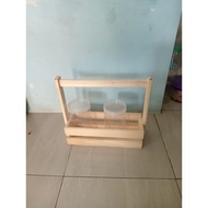 / Parcel Box Basket Wooden Hamper Box Wooden Hamper Basket