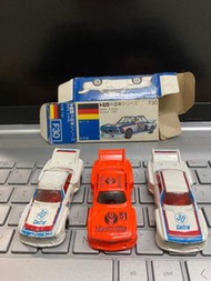 Tomica 藍盒F30  3部 螢光橙和白色 日本製