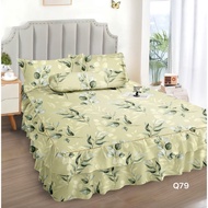 Adrian’s Stok tersedia Cadar 4-in-1 Set Cadar Ropol KING/QUEEN 16inci tinggi/cantik