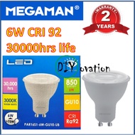 Megaman High CRI LED GU10 Bulb/ PAR16S1-6W/ High brightness/ Long life