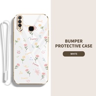 Casing Vivo Y19 Y97 Y71i Y71 V11i U3 1915 Full Screen Small Flower Shockproof Silicone Phone Protective Cover