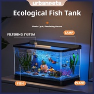 Fish Tank Aquarium With Light Self-Circulation Ecological Fishtank Set Aquarium Equipment