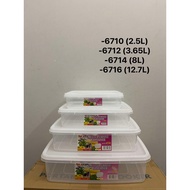 NCI 6710 6712 6714 6716 BPA Free Plastic Multipurpose Food Container Storage Box Keeper Tupperware B
