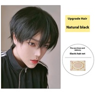 Tóc giả nam TSE phong cách Hàn Quốc thẳng nắp hơi gãy thích hợp cho tóc sử dụng thường nhật xiên hoặ