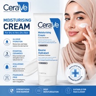 CeraVe Moisturising Cream 177ml / 6oz | Face & Body Moisturizer For Dry To Very Dry Skin | 24H Hydra