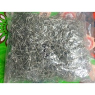 1KG | SQUID BEAD WITH HOLE NAILS | SILVER SILVER SILVER