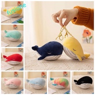 FUSIONEDGE Plush Whale Keychain, Collection Fluffy Animal Whale Small Pendant, Cute Soft Cartoon Ins