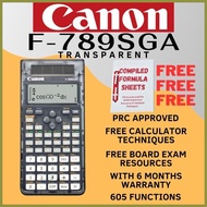 ▦ ❤ ❃ AUTHENTIC Canon F-789SGA TRANSPARENT f789sga f 789sga 789 sga f-789sga Scientific Calculators