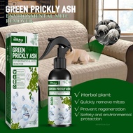 PetStbuyi Dust Mite Spray Green Prickly Ash Environment Mite Remover Anti Allergen for Bed Bugs Covers GG-MY