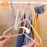[อบอุ่น Homie] 3ชิ้นไม้แขวนเสื้อมินิพับได้แบบพกพาเสื้อผ้าไม้แขวนเสื้อพับได้ในบ้านตู้เสื้อผ้าเมจิกจัดราวตาก