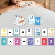 [Loviver] Number Flash Cards 0-25 Math Cards,Addition Subtraction,Flashcards Math Games
