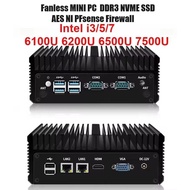 SZBOX 2.5G Soft Router Intel i3 6100U i5 6200U i7 6500U 7500U Fanless Mini PC Firewall Appliance VPN