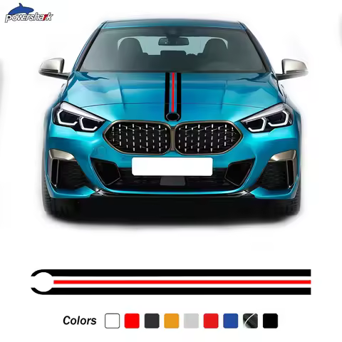 Car Hood Engine Cover Decal Bonnet Stripes Sticker For BMW F10 F30 E90 M4 F22 E46 F87 F20 X5 X3 F32 