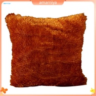 AMAR 43x43cm Soft Plush Solid Color Throw Pillow Case Cushion Cover Home Sofa Decor