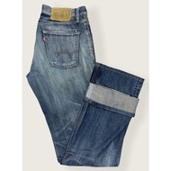 Edwin Authentic brand jeans second hand men's EDWIN waist 32 hips 42 cylinder (wide leg)