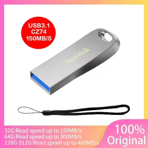 SanDisk Flash drive USB 3.1 Gen1 CZ74 32GB 64GB 128GB 256GB Pen drive up to 150MB/s Metal Memory Sti