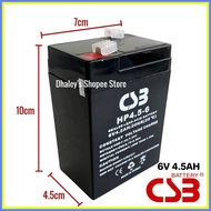 Battery 6V 4.5Ah Sealed Lead Acid Rechargeable Battery 6V-4.5Ah 6V rechargeable Battery
