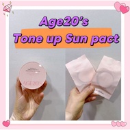 ( Main12.5g+rRefill12.5g) AGE20'S Glow-fit tone up sun pact spf50+/ pa++++