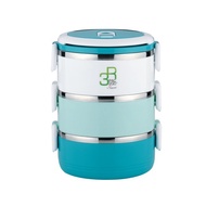La gourmet New Millennium PAC2GO 2.1L 3-Tier Tiffin Lunch Box with 304 Stainless Steel Insert