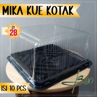 CT 28 SQUARE MICA CONTENTS 10, SQUARE CAKE MICA, LARGE SQUARE MICA SIZE 28