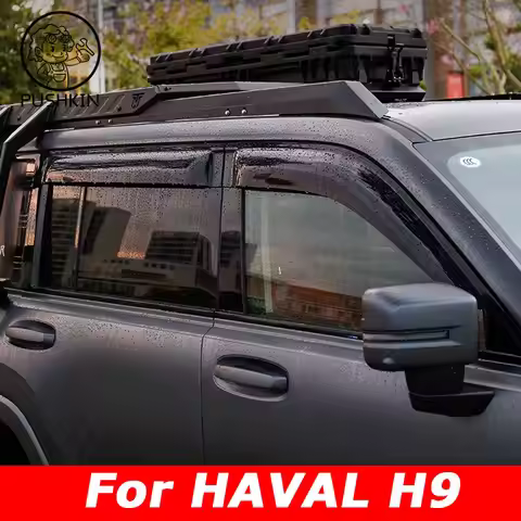 6pcs FOR Haval H9 MKII 2024 2025 Window Visors Rain Guard Windows Rain Cover Deflector Awning Shield