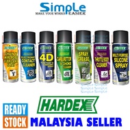 Hardex Spray Wd4d Penetrant Spray Grease Throttle Body Cleaner Carburettor Choke Cleaner Silicone Sp